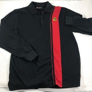 MD Ferrari red stripe long sleeve t shirt